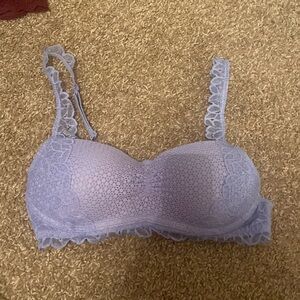 Floral purple push-up bra